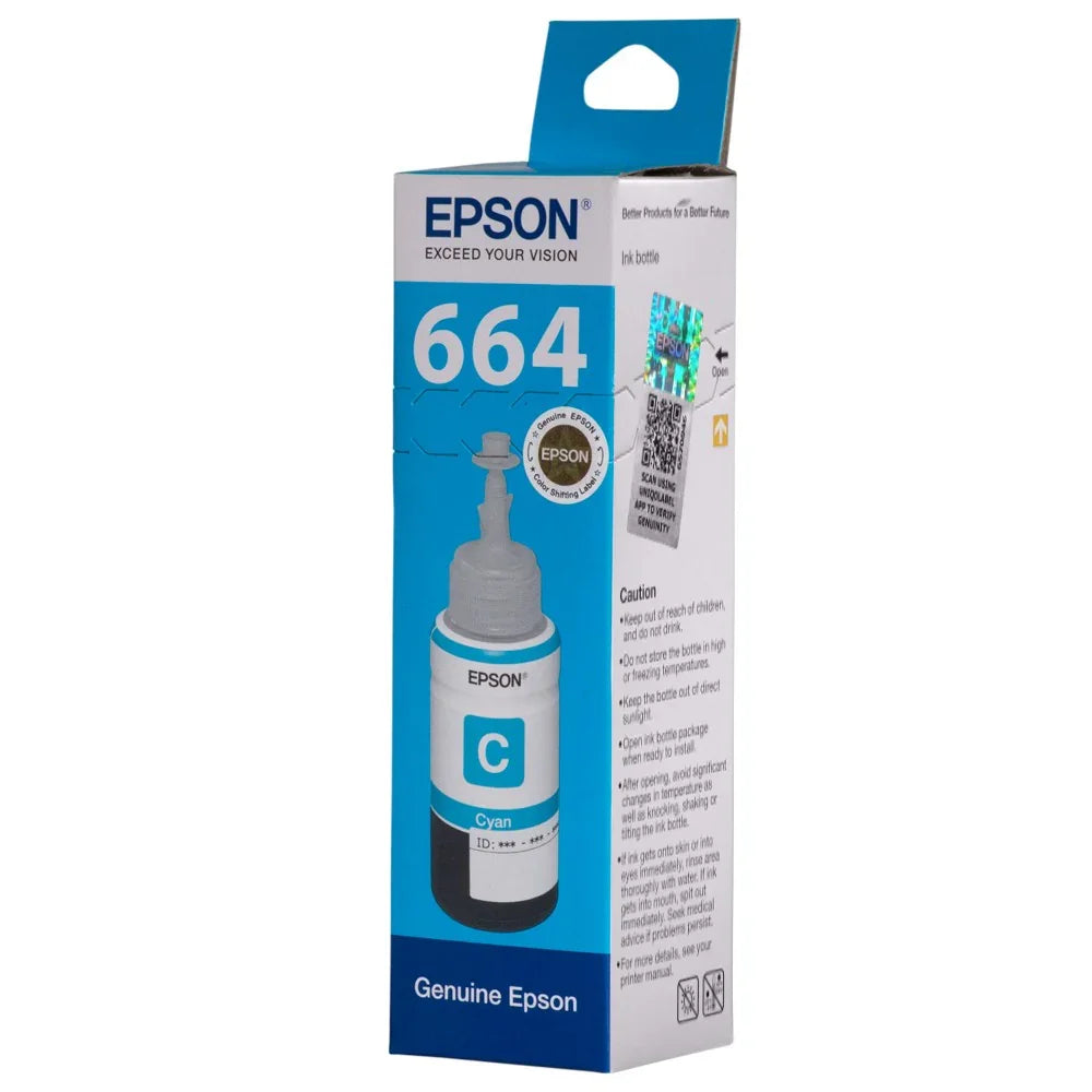 Epson Ink Cartridge - T6642, Cyan 70ml Ink Bottle - eBuy UAE